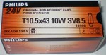24V 10W SV.5 T10,5x42