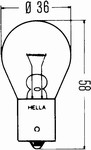 Auto��rovka Hella U BA15s 24V 45W 074-241