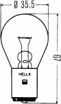 Auto��rovka Hella F2 24V 35W 083-251