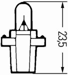 Auto��rovka Hella B8,3d 12V 2W 997-001
