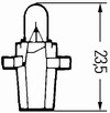 Auto��rovka Hella B8,7d 12V 1,2W 997-051