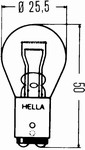 Auto��rovka Hella P21/5W 12V 21/5W 078-121