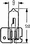 Auto��rovka Hella H2 24V 8W 857-241