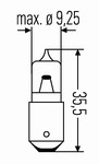 Auto��rovka Hella H6W 12V 6W 643-121