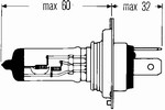 Auto��rovka Hella H4 12V 60/55W 525-361
