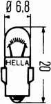Auto��rovka Hella J BA7s 24V 2W 066-241