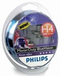 Auto��rovka H4 Philips Master Duty Blue Vision 70W